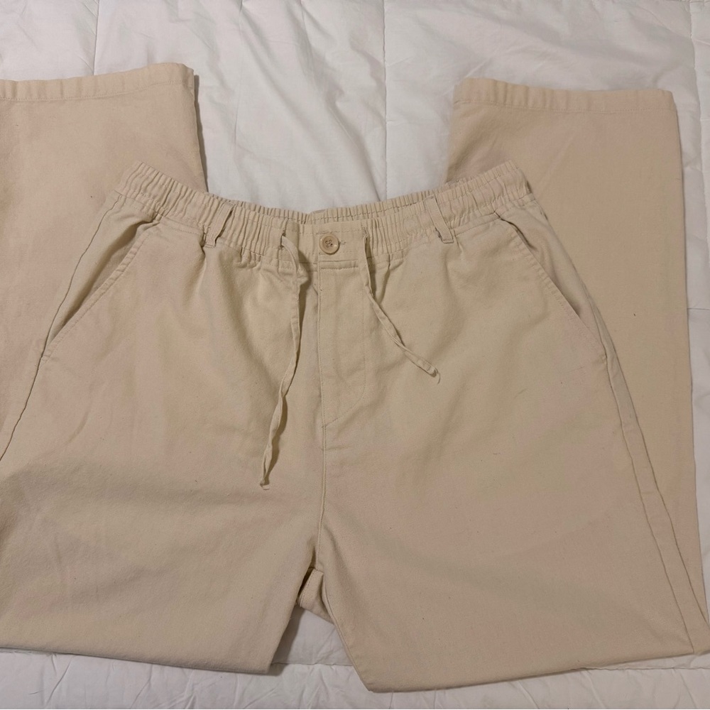 Coofandy Cream Linen Pants - Men’s